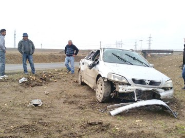 S-a răsturnat cu Opelul de Bulgaria, în apropiere de Lumina